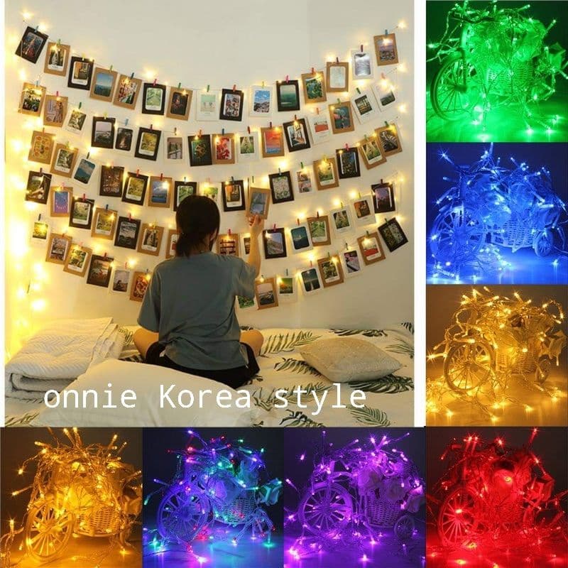 พร้อมส่งค่ะ ไฟกระพริบ ไฟ led  ไฟประดับ ไฟเเต่งห้อง 100ดวง ยาว10เมตร - รูปที่ 1