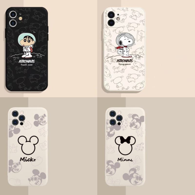 เคส Samsung A73 A71 A56 A55 A54 A53 A52 A52S A51 A50 A50S A36 A35 A34 A33 A32 A31 A30 A30S A26 A25 A24 A23 A22 A21S A20 A20S A10S 4G 5G Cartoon Mouse Snoopy Protect Camera Soft Case - รูปที่ 1