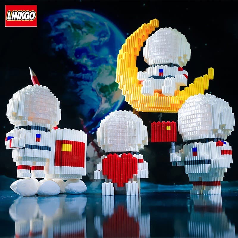 ของเล่นตัวตัวต่อฟืองlinkgo​  นักบินอวกาศ​  มี​ 4 แบบ มาใหม่ - รูปที่ 1