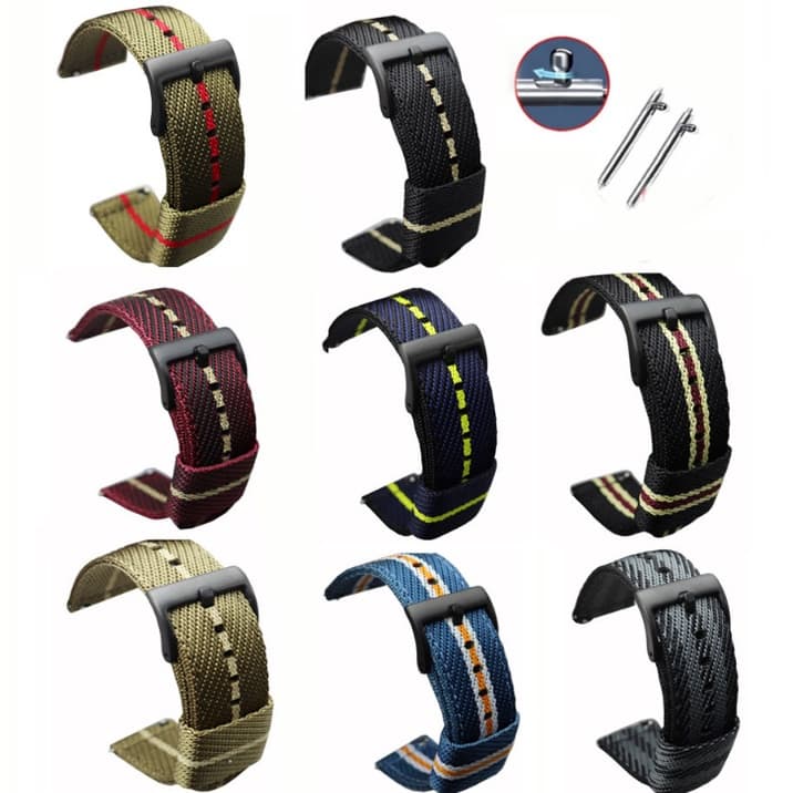สายนาฬิกาข้อมือไนล่อน ปลดเร็ว คุณภาพสูง แบบเปลี่ยน สําหรับ Seiko 5 SKX007 SKX013 20 มม. 22 มม. - รูปที่ 1