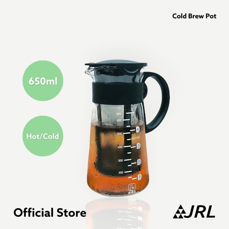 650/990ml Cold Brew Pot ชงง่าย อร่อยด้วย • เหยือกแก้วพร้อมที่กรองสำหรับชาและกาแฟ - รูปที่ 1