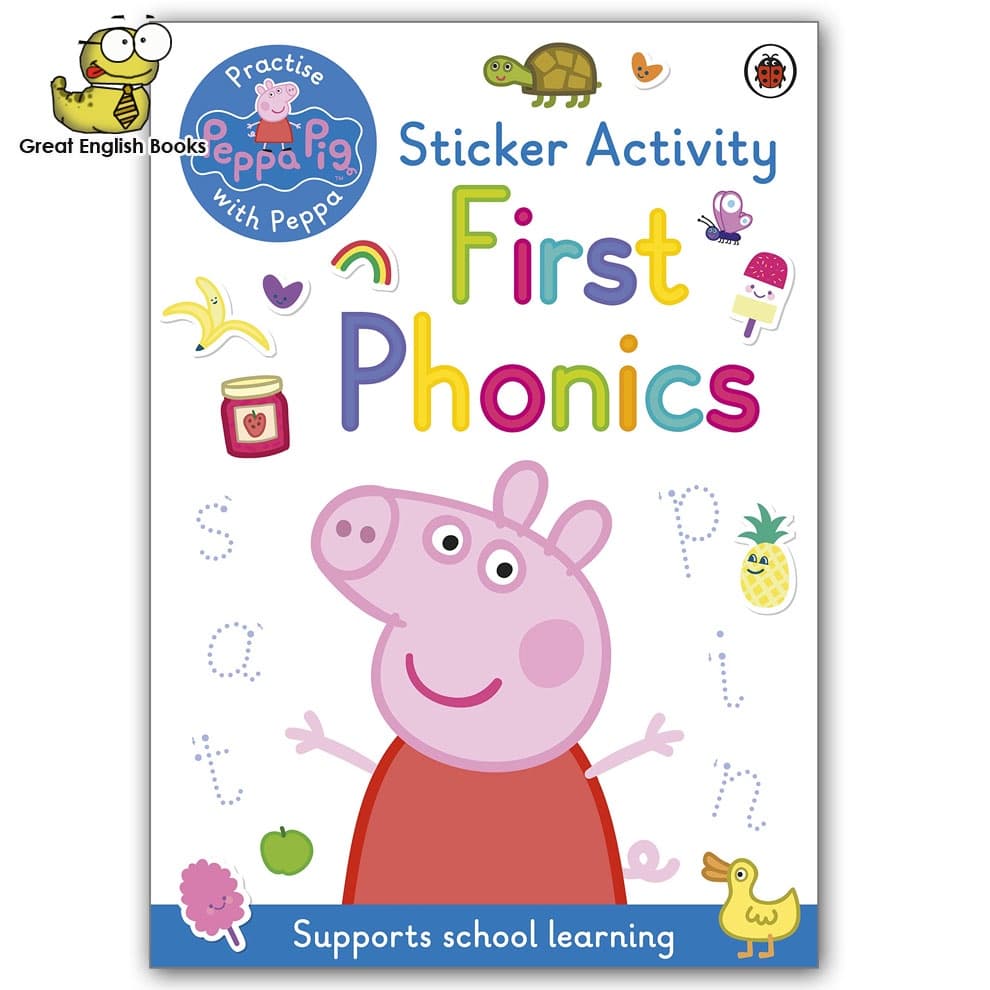 พร้อมส่ง *ลิขสิทธิ์แท้* Peppa Pig: Practise with Peppa: First Phonics: Sticker Activity Book Paperback - รูปที่ 1
