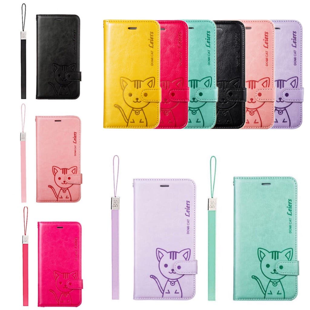 【พร้อมส่งจากไทย】DOMICAT เคสตรงรุ่น A77S/Reno8Z/Reno8pro/A57 4G/A77 5G เคสฝาพับแมว OPPO Reno5 /A94 / A95 4G เคสฝาพับ - รูปที่ 1