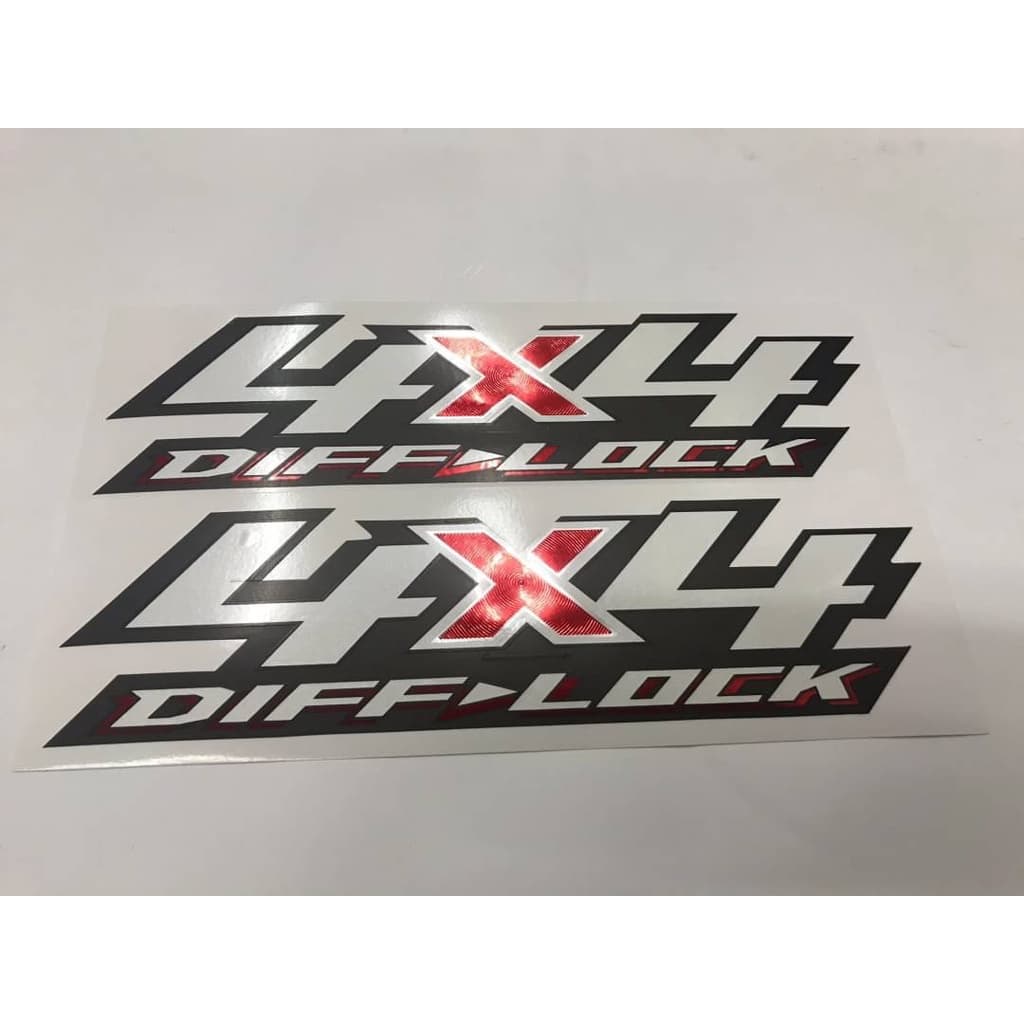 สติ๊กเกอร์งานสกรีน 4x4 DIFF-LOCK สำหรับติดข้างท้ายรถกระบะ ISUZU ALLNEW ปี2019 ขึ้นไป (เทียบแท้) - รูปที่ 1