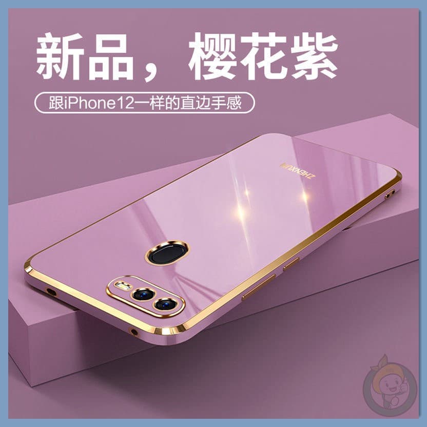 เคส OPPO A12 A5S A7 F9 Reno6Z soft case เคส OPPO A12 A3S A5S F9 electroplate A7 เคสโทรศัพท์เคลือบด้วยไฟฟ้า - รูปที่ 1