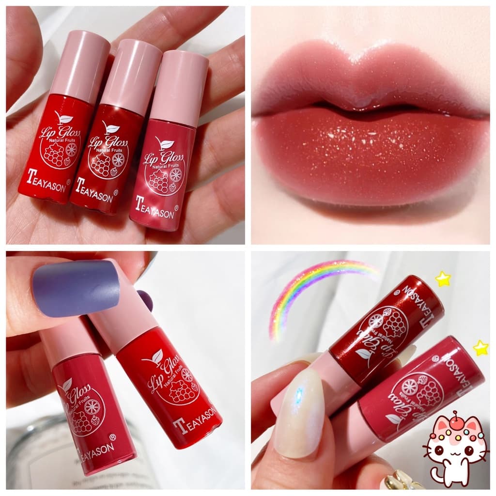 ลิปสติก ลิปกลอส เนื้อเจลลี่ กันน้ำ ติดทนนาน-มี 10สีให้เลือก - รูปที่ 1
