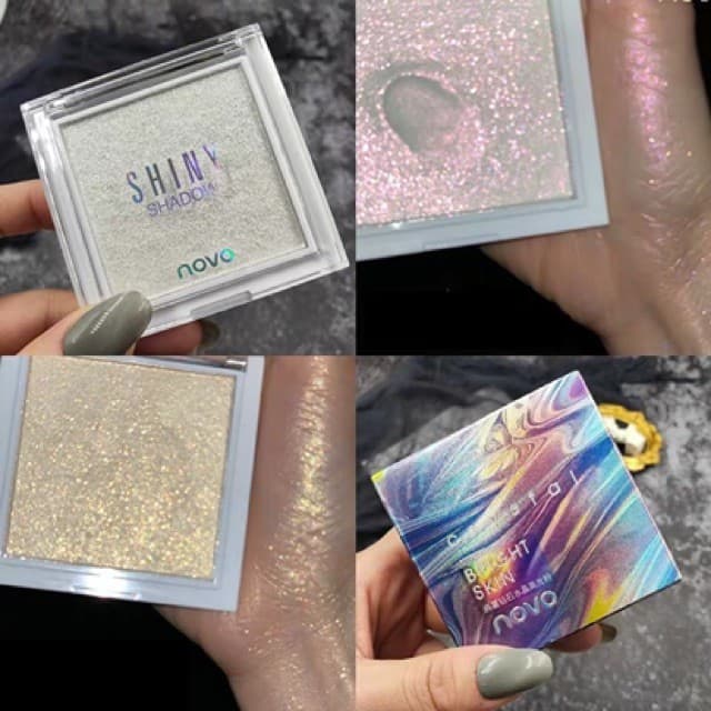 novo highlight 5302(ของแท้/พร้อมส่ง) พาเลทไฮไลท์สามมิติ หน้าฉ่ำวาว เนื้อดินน้ำมัน - รูปที่ 1