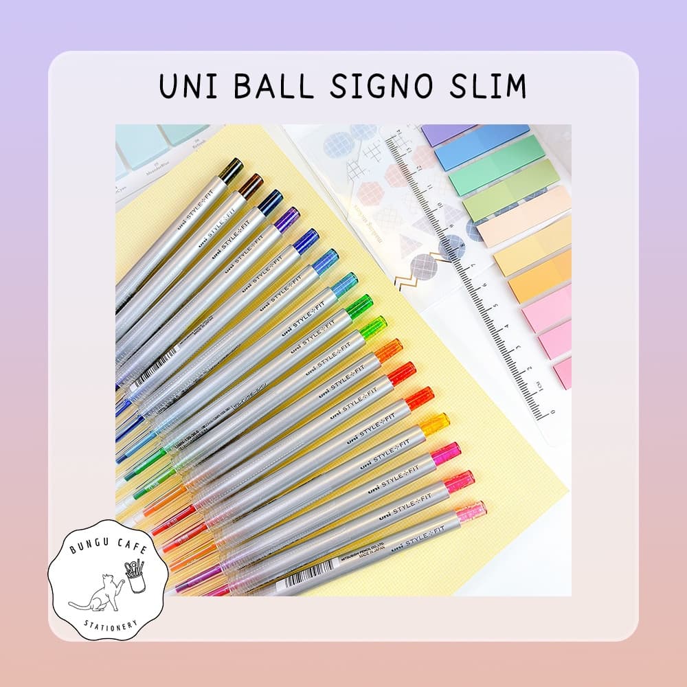 Uni Style Fit ปากกาเจลสีสัน สดใส 0.38 mm. / 0.5 mm. แบรนด์ ยูนิ / Uni Style Fit Gel Color Pen - รูปที่ 1