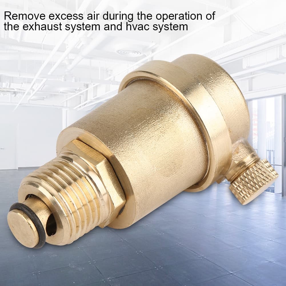 Yoaushop ห้องน้ำในห้องน้ำทองเหลือง Air Vent valve DN15 G1/2 - รูปที่ 1
