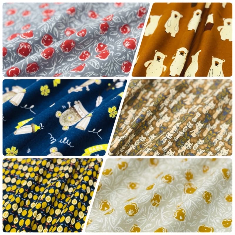 ผ้าสำสีพิมพ์ลาย เนื้อดี แน่น ลายน่ารัก ผ้าDIY  ผ้าสวย พร้อมส่งคะ - รูปที่ 1