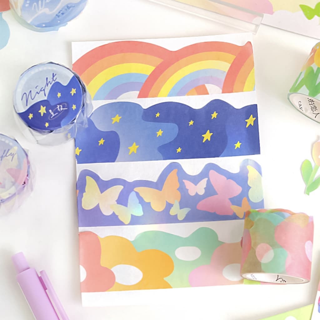 SALE ล้างสต๊อก ? เทปตกแต่ง Fancy Frame ? Masking Tape MT DIY Washi เทปวาชิ เทปกาว mimisplan - รูปที่ 1