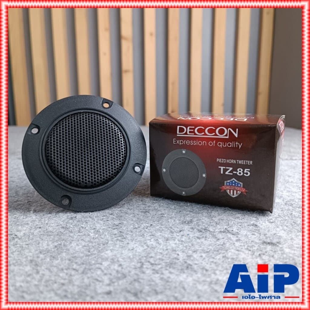 1ดอก DECCON TZ-85 ทวิตเตอร์เปียโซ่กลม PIEZO Horn Tweeter Speaker ดอกลำโพงเสียงแหลม 4-8 OHM TZ85 TZ 85 เอไอ-ไพศาล - รูปที่ 1