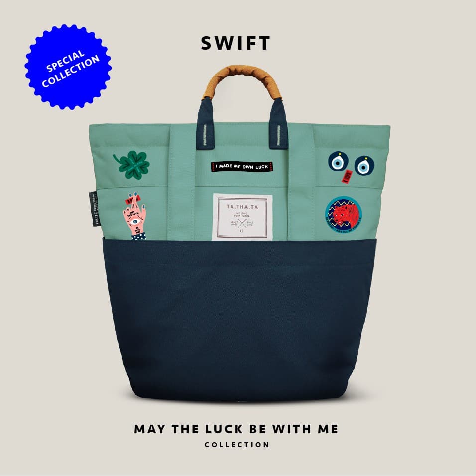 คอลเลคชั่นพิเศษ กระเป๋าเป้ Swift relife backpack x เซทลาย May the luck be with me - รูปที่ 1