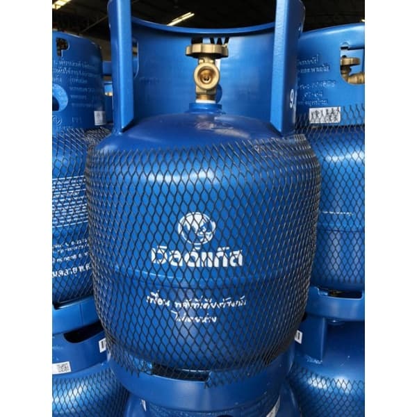 ถังแก๊สใหม่เวิร์ด 8 กิโลกรัม kg. world gas tank แท้พร้อมส่งวางใต้เคาน์เตอร์ได้ - รูปที่ 1