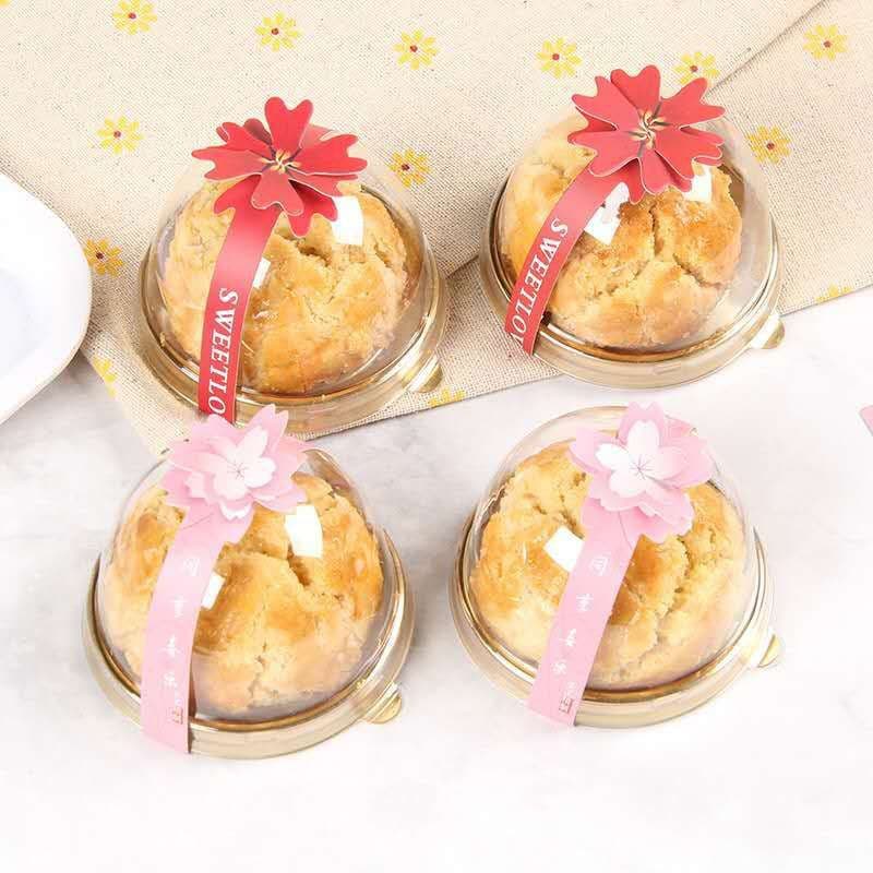 (พร้อมส่ง) สติ๊กเกอร์ตกแต่งกล่องขนม ลายดอกไม้แบบสามมิติสวยหรู 120ดวง - รูปที่ 1