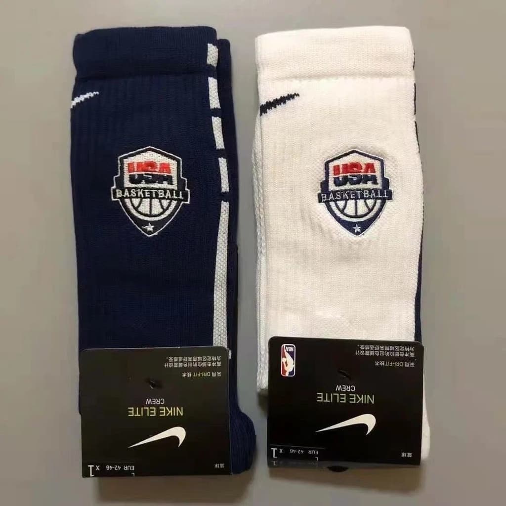 ถุงเท้ากีฬาบาสเก็ตบอล แบบหนา ทรงยาว USA Elite - รูปที่ 1