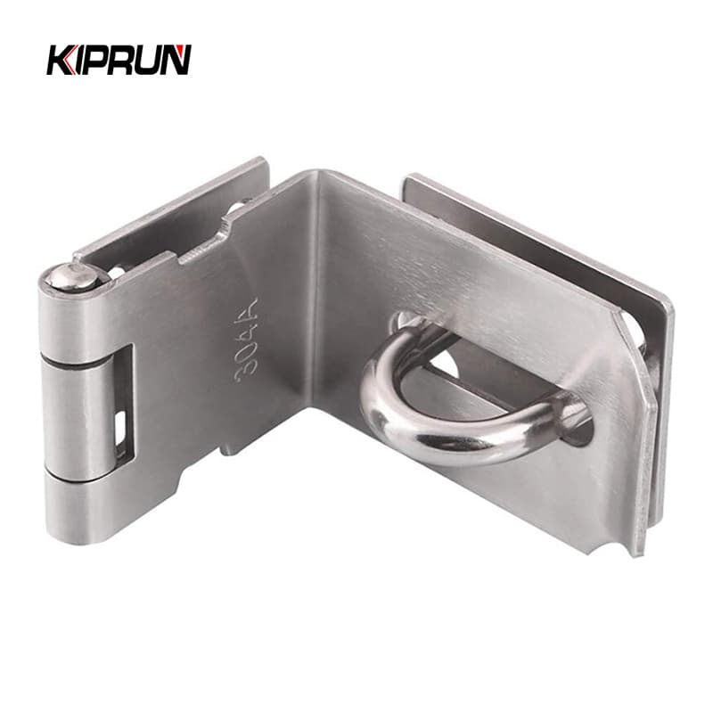 Kiprun ประตู Hasp Latch 90 องศาความปลอดภัยมุมล็อค Latch สําหรับ Push เลื่อน Barn ประตู - รูปที่ 1