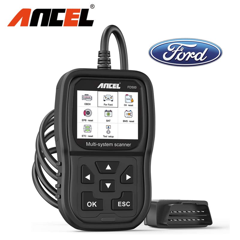 ANCEL FD500 OBD2 Scanner เครื่องมือวินิจฉัยรถยนต์ เครื่องอ่านโค้ด ระบบทั้งหมด สำหรับ Ford Lincoln Mercury - รูปที่ 1