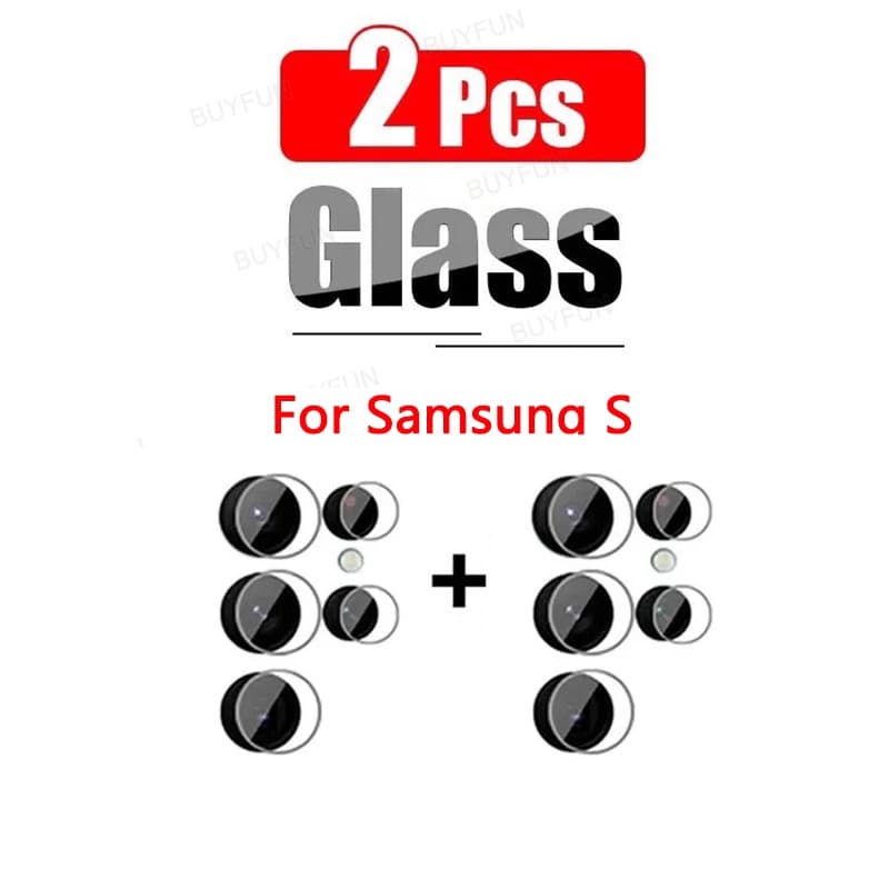 2SLL สําหรับ Samsung Galaxy S25 S24 FE s24fe S25+ ULTRA S24+ S24u S25u เลนส์กล้องป้องกันฟิล์มกระจกนิรภัย (2 ชิ้น) - รูปที่ 1