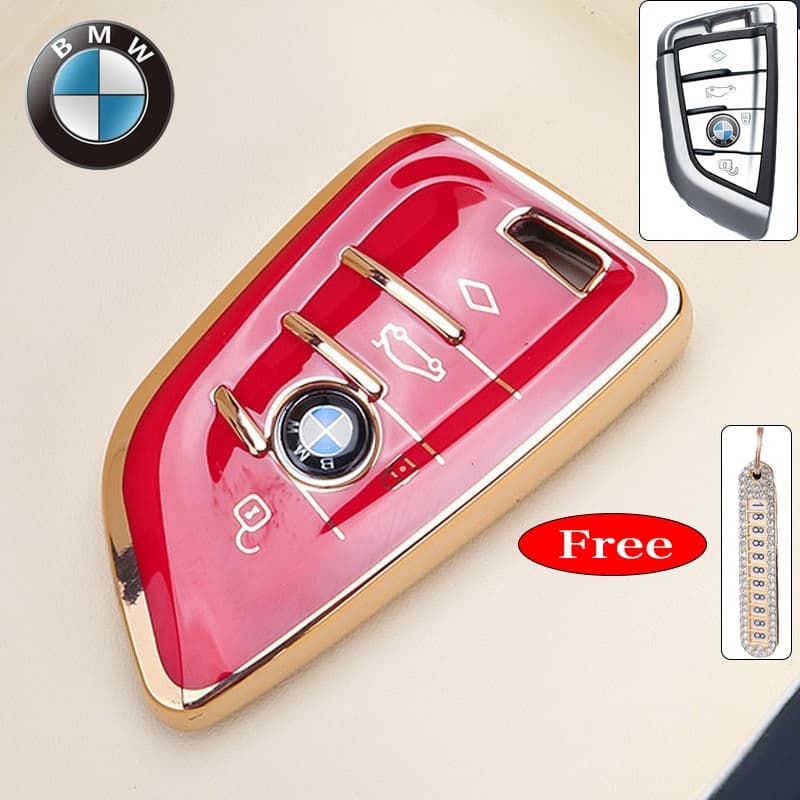 เคสกุญแจรีโมตรถยนต์ TPU สําหรับ BMW X1 X3 X4 X5 X6 F15 F16 F48 F39 7 Series 520 525 218i 118i 320i - รูปที่ 1