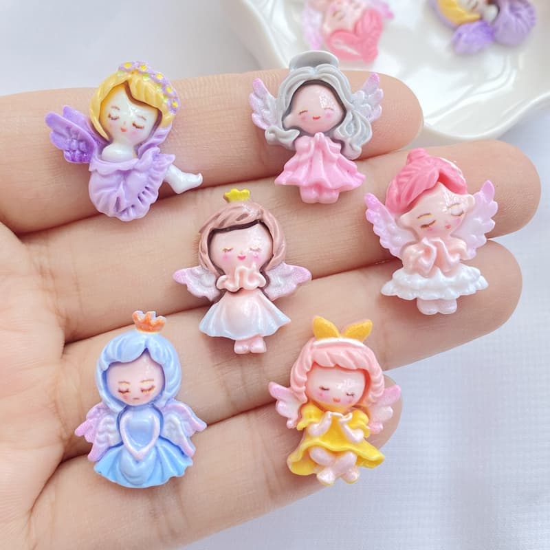 10/batch ประณีตสีสันเรซิ ่ น Disney Princess น ่ ารัก Angel Series จี ้ เรซิ ่ นผลิตภัณฑ ์ หญิงจี ้ เครื ่ องประดับ - รูปที่ 1