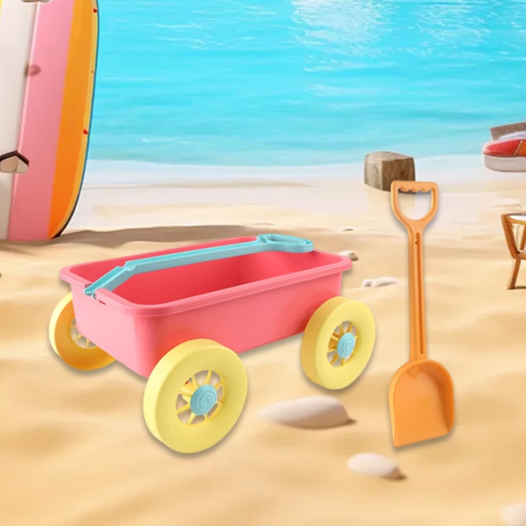 [Mibum] Wagon, รถเข็นของเล่น, รถของเล่นกลางแจ้ง, ของเล่น Wagon ขนาดเล็กสาลี่สําหรับตุ๊กตาสัตว์, ของเล่นขนาดเล็กถือ - รูปที่ 1