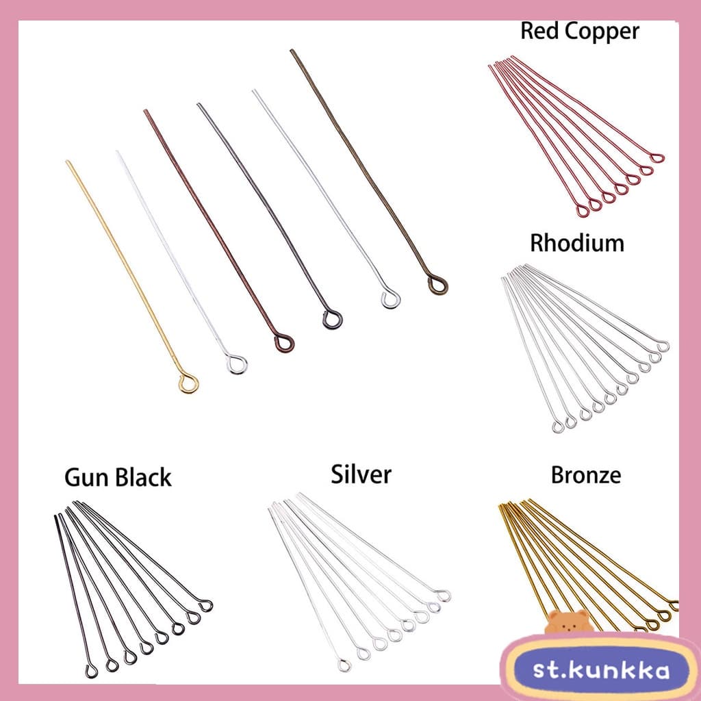 St.kunkka ก้านต่างหู พร้อมสต็อก Pins 16- 70มม . 200 ชิ้นสําหรับทําเครื่องประดับ Diy - รูปที่ 1