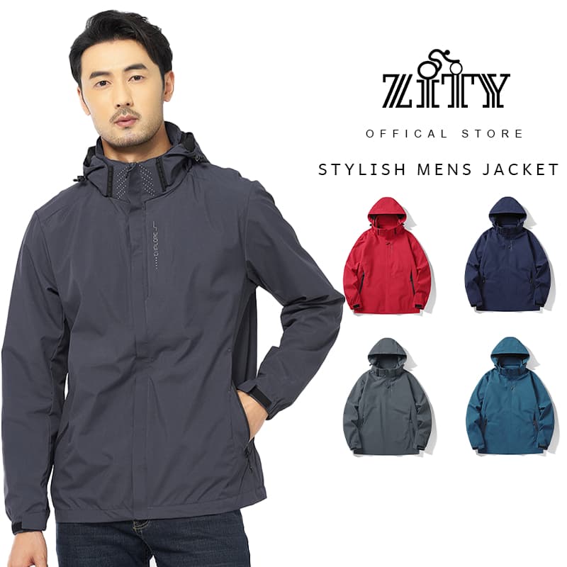 ZITY แจ็คเก็ตผู้ชายคุณภาพสูง Windproof Jacket แจ็คเก็ตแฟชั่นสบาย ๆ Slim Fit Jacket สี่ฤดู Jaket terbang บินแจ็คเก็ตs-3XL - รูปที่ 1