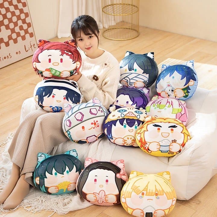 Demon Slayer หมอนตุ๊กตา Kimetsu ไม่มี Yaiba Dakimakura น่ารักอะนิเมะโยนหมอน Kawaii ตุ๊กตา Tanjirou Nezuko Body Cushion - รูปที่ 1