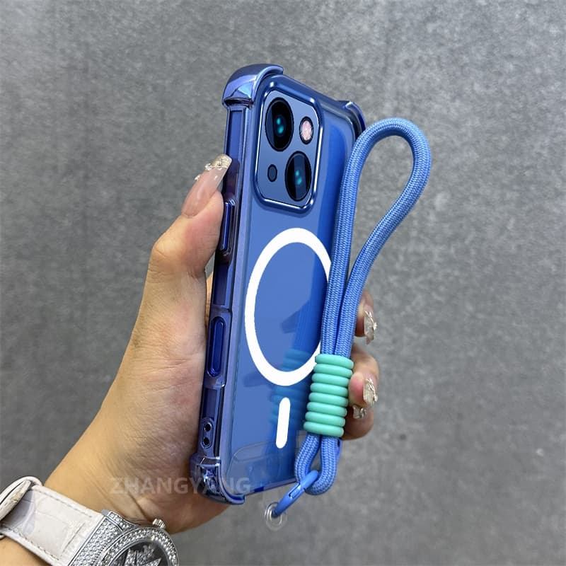 เคสสําหรับ Tecno spark Go1 spark Go 2025 เคสโทรศัพท์ป้องกันการหล่นด้วยไฟฟ้าความงามแหวนดูดแม่เหล็กใหม่ออกแบบเปลือกนุ่มพร้อมเชือกฟรี - รูปที่ 1