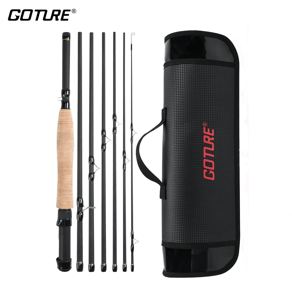 Goture Fly Fishing Rod คันเบ็ดตกปลาฟรายฟิชชิ่ง คันเบ็ดตกปลาพร้อมกระเป๋า 4 ท่อน 2.7 เมตร  9ฟุต จัดส่งจากไทย - รูปที่ 1