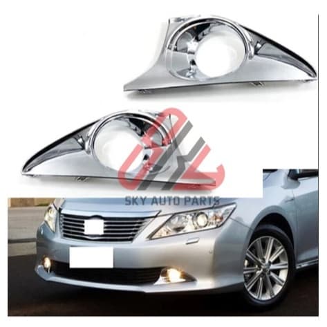 ฝาครอบไฟตัดหมอกโครเมียมกันชนหน้าโคมไฟสําหรับTOYOTA CAMRY 2012 2013 2014 2015 ACV50 ACV51 Asv50 - รูปที่ 1