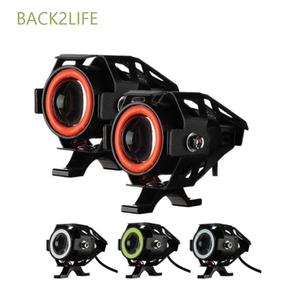 Back2life ไฟสปอตไลท์ ไฟตัดหมอก LED สว่างมาก ขนาดเล็ก U7 พร้อมสวิตช์ อุปกรณ์เสริม สําหรับรถจักรยานยนต์ สกูตเตอร์ - รูปที่ 1