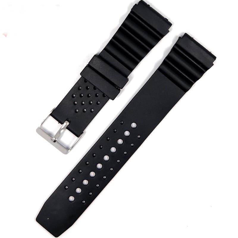 สายนาฬิกาข้อมือ ชนิดซิลิโคน ขนาด 18 มม. 20 มม. 22 มม. สําหรับ Casio - รูปที่ 1