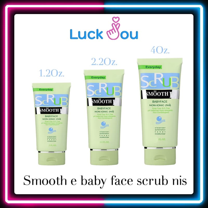 Smooth E Babyface Scrub 1.2 oz. (36 กรัม) / 2.2 oz. (66 กรัม) / 4.0 Oz. (120 กรัม) สมูทอี เบบี้ เฟส สครับ ไม่มีฟอง - รูปที่ 1