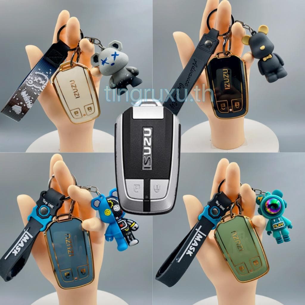 เคสกุญแจรีโมทรถยนต์ แบบซิลิโคน สําหรับ ISUZU DMAX D-MAX MUX MU-X - รูปที่ 1