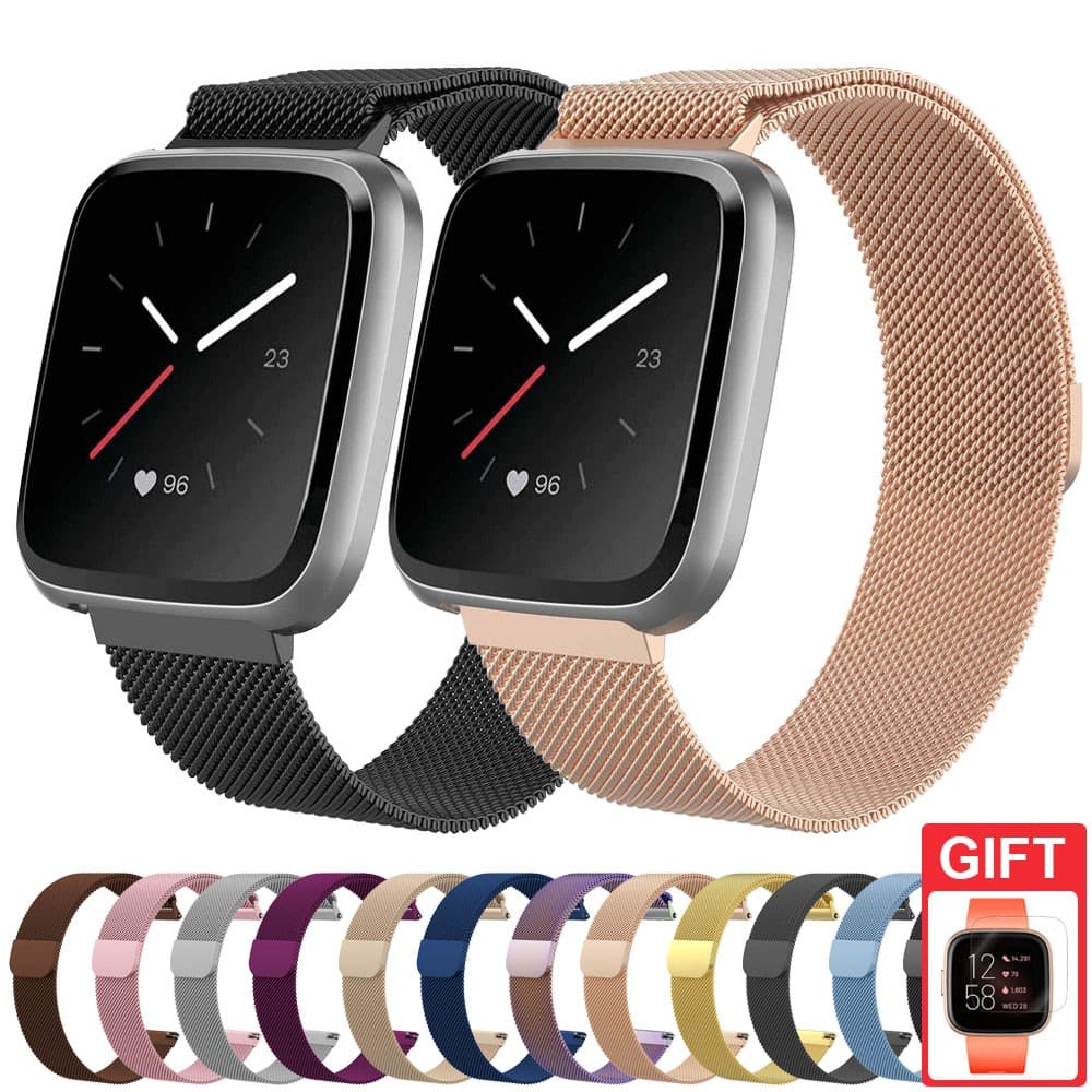 สายคล้องนาฬิกาข้อมือสแตนเลสสําหรับ Fitbit Versa 2 / Versa / Versa Lite - รูปที่ 1