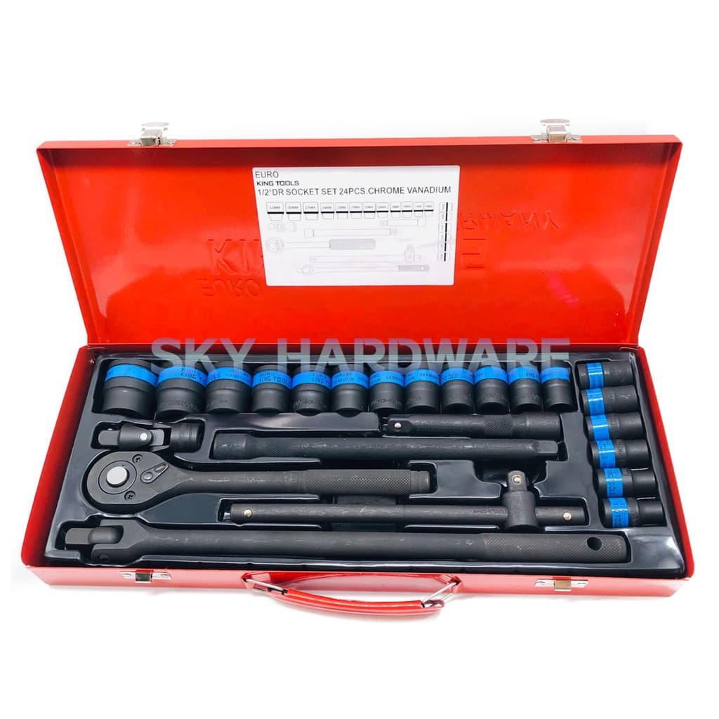 SKY TOOLS ชุดบล็อก 24ชิ้น บล็อกชุด 4หุน ขนาด1/2" พร้อมส่ง?? - รูปที่ 1