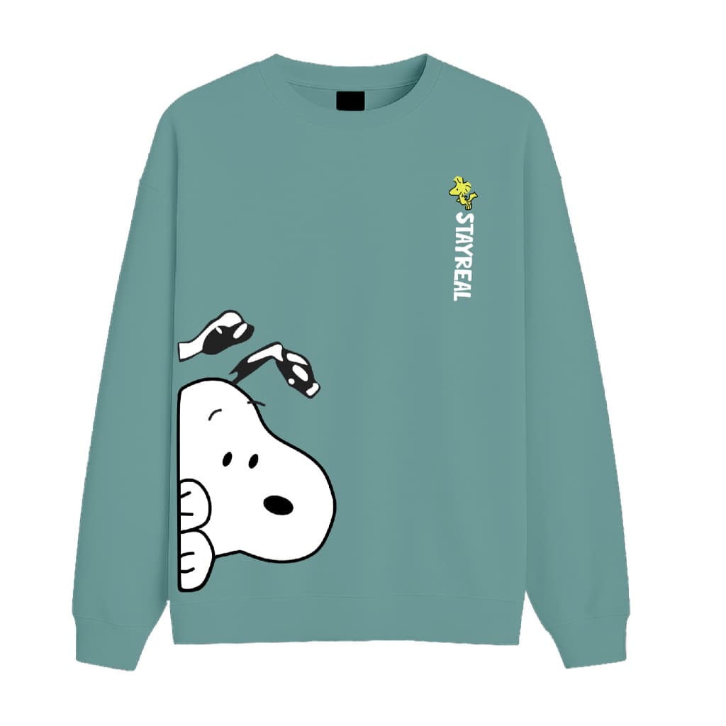 YUDZ Basic Sweater Snoopy Stayreal Size M-XXL (ชายและหญิง) - รูปที่ 1