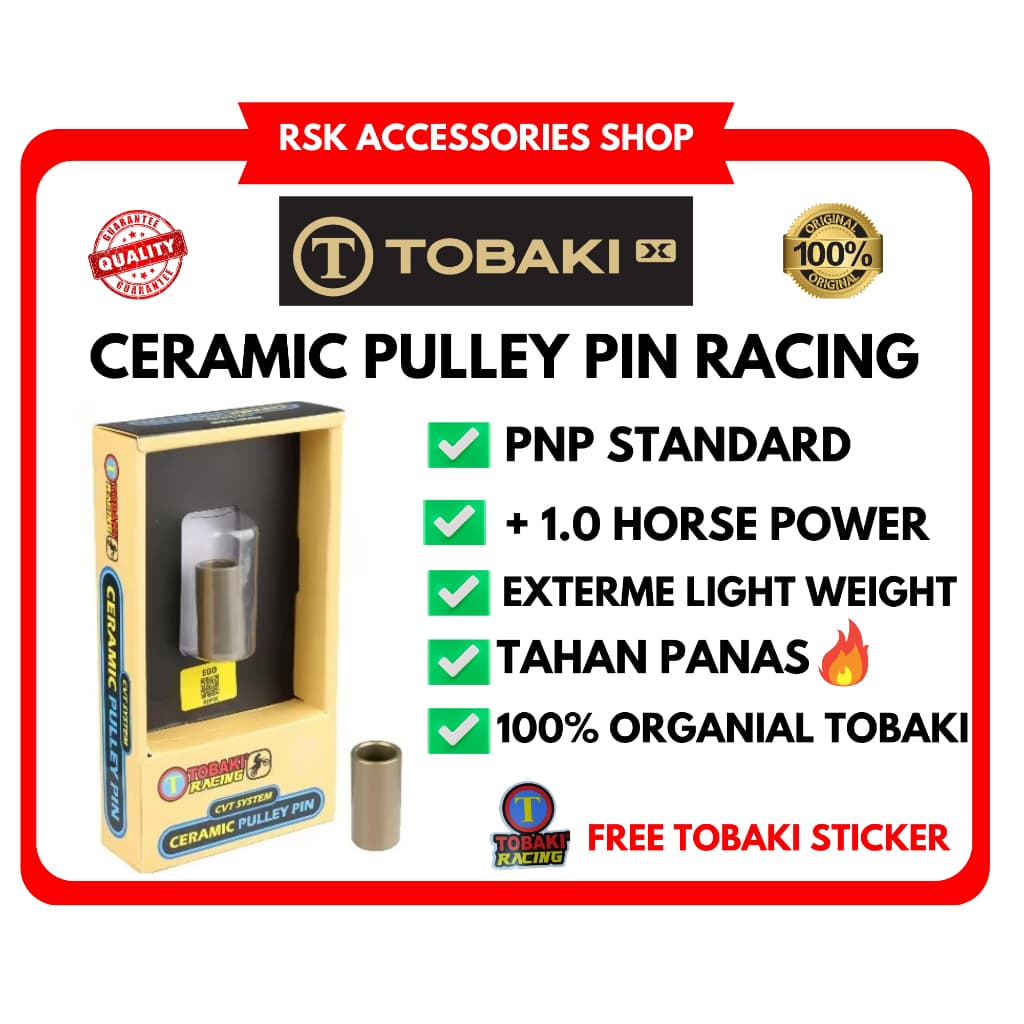 TOBAKI เซรามิค CVT Pulley Pin NMAX NVX155 VARIO ADV PCX150 V3 EGOras Fi AVANTIZ SOLARIZ XMAX250 FORZA Bosh Bush - รูปที่ 1
