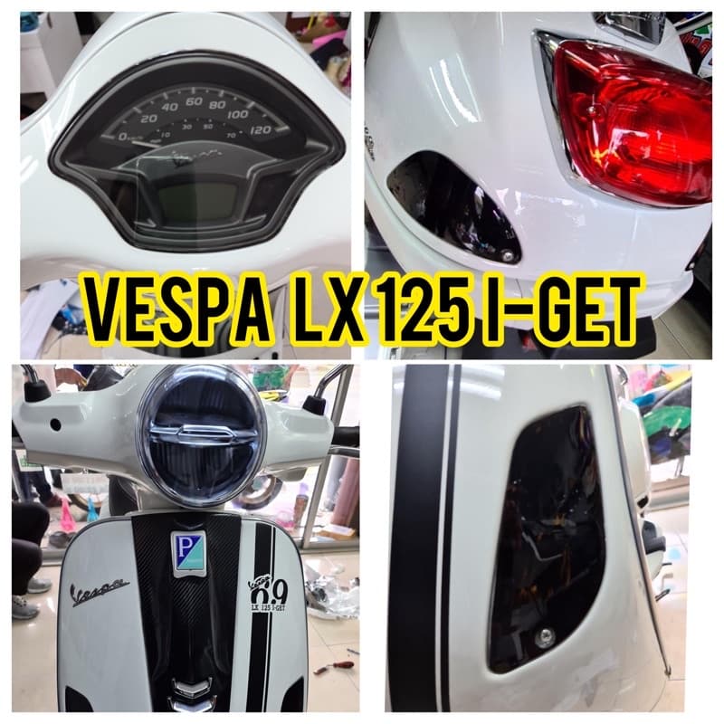 Vespa Lx125 ฟิล์มกันรอย Vaspa Lx125 i-get ( ตัวใหม่ ) ฟิล์มกันรอยไมล์/ไฟหน้า/ไฟท้าย/ไฟเลี้ยวหน้า-หลัง (ตัวใหม่) - รูปที่ 1