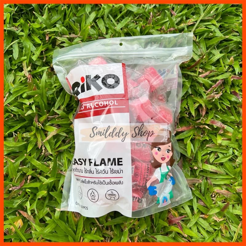 (แพ็คใส่กล่อง) แอลกอฮอล์ก้อน ตราริโกะ (RIKO) แอลกอฮอล์จุดไฟ ไม่เป็นอันตรายต่อสุขภาพ ไร้กลิ่น ไร้ควัน ไร้เขม่า - รูปที่ 1