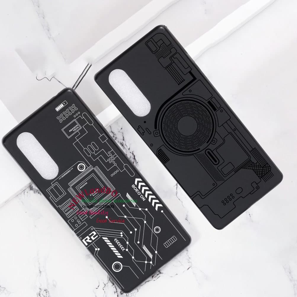 เคสโทรศัพท์มือถือ แบบโปร่งแสง สีดํา สําหรับ Sony Xperia 1 5 10 ii iii IV - รูปที่ 1