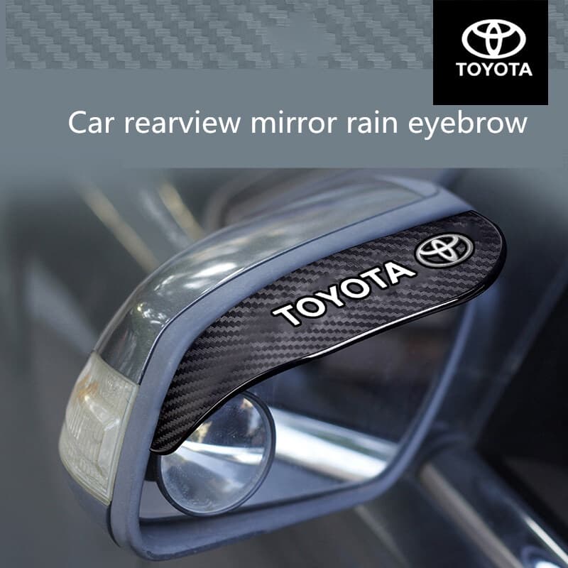 【 TOYOTA / โตโยต้า 】ที่กันฝนกระจกมองข้างรถยนต์(1 ชุดมี 2 แผ่น) คิ้วกันฝนกระจกมองข้าง - รูปที่ 1