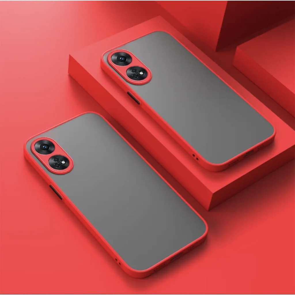[ส่งจากไทย] เคสกันกระแทก Case OPPO Reno8T 5G เคสโทรศัพท์ ออฟโบ้ เคส Oppo Reno 8T  5G ปุ่มสีผิวด้าน ขอบนิ่มหลังแข็ง - รูปที่ 1