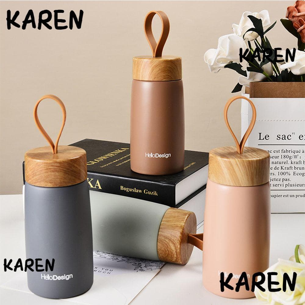 Karen แก้วกาแฟ แก้วน้ํา เก็บความร้อน ขนาดเล็ก สร้างสรรค์ - รูปที่ 1