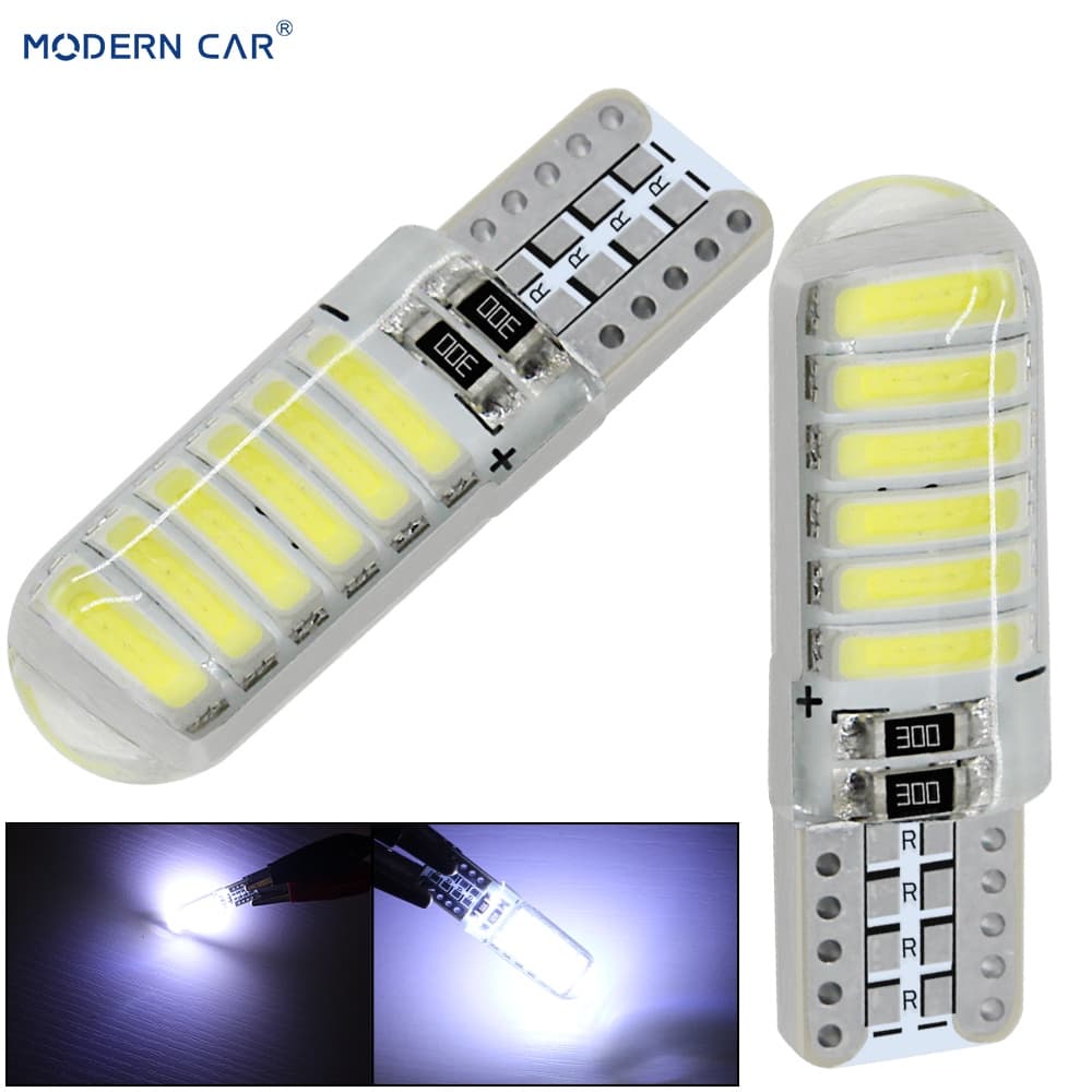 [จํานวนมาก ราคาเยี่ยม] ไฟแสดงสถานะ LED T10 สว่างมาก w5w สีฟ้า สําหรับติดรถยนต์ - รูปที่ 1