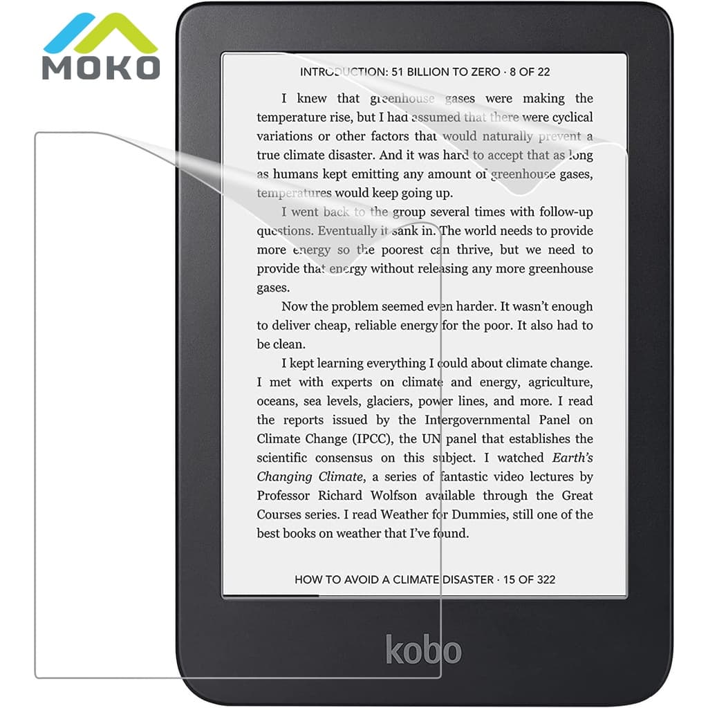 Moko 2-Pack Screen Protector สําหรับ Kobo Clara Color 6Kobo Clara BW 6Kobo Clara 2024/Kobo Clara 2E 6 ป ้ องกันแสงสะท ้ อนพรีเมี ่ ยม PET - รูปที่ 1