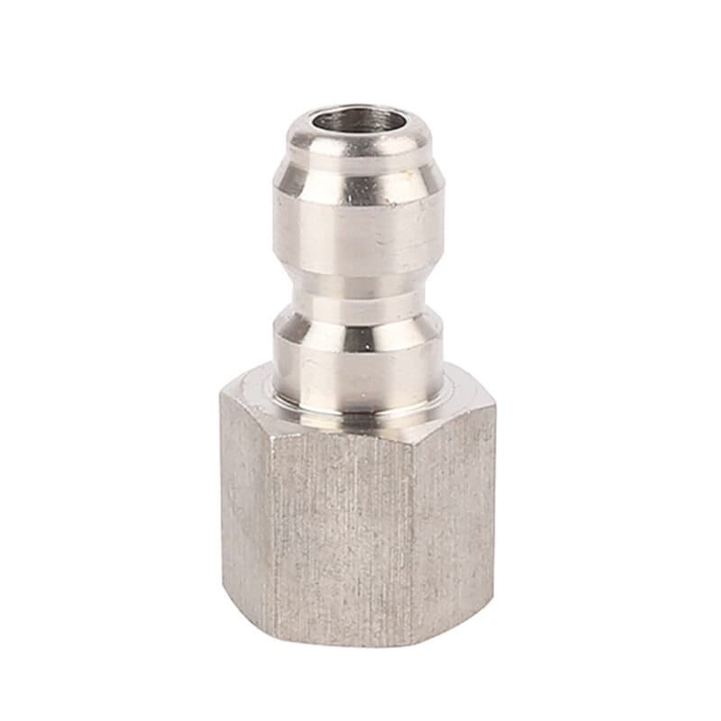 ข้อต่อสวมเร็ว 1/4  ข้อต่อเครื่องอัดฉีดน้ำแรงดันสูง  Plug 11.8 mm (1/4) -  เกลียวใน 1/4G ขนาด 13 mm - รูปที่ 1