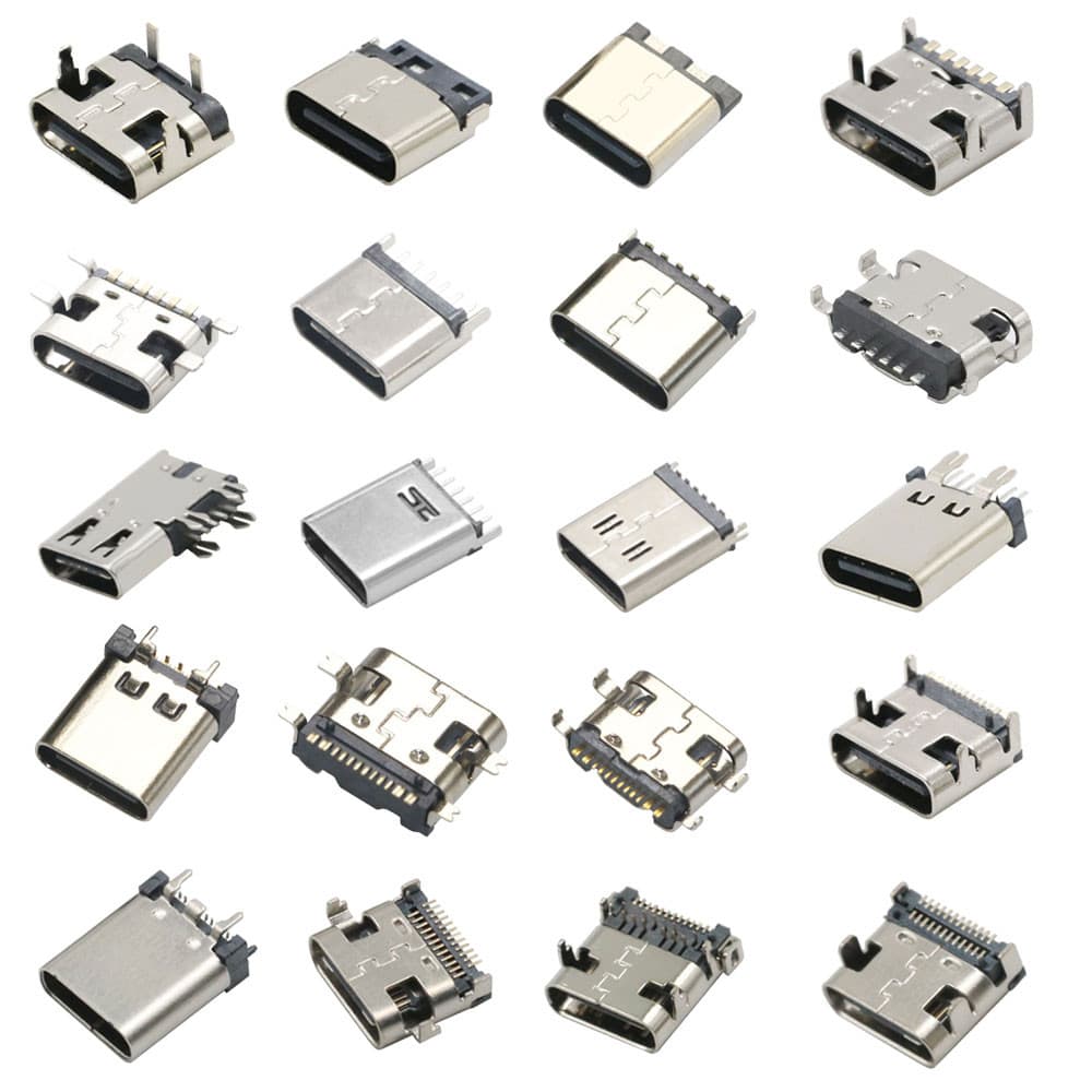 ประเภท C USB 3.1 2 6 14 16 24 Pin Connector Type-C ซ็อกเก็ต SMD DIP หญิงแจ็คสําหรับ PCB สูงชาร์จพอร์ต Transfer ข้อมูล - รูปที่ 1